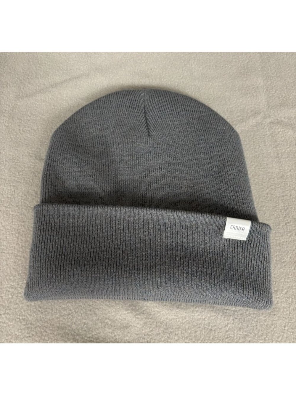 Canifa Unisex Satin-Lined Beanie/Hat Dark Gray One Size New With Tags.
